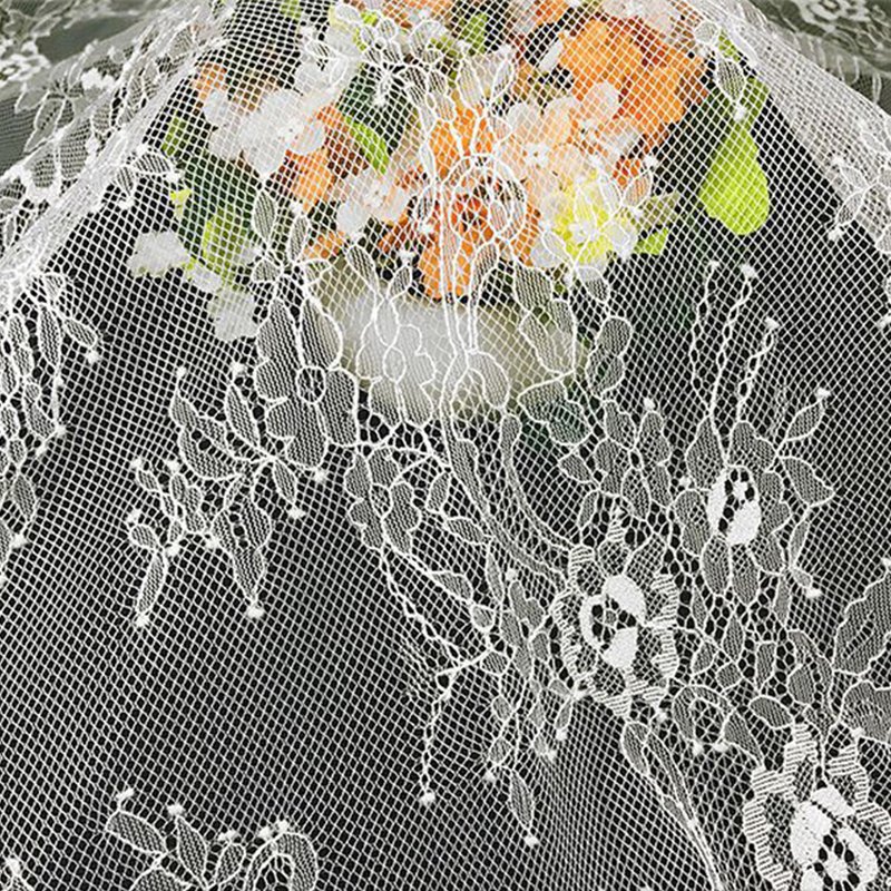 Lace Fabric Nylon Thread Floral Nylon for Bridal Wholesale Supplier 7